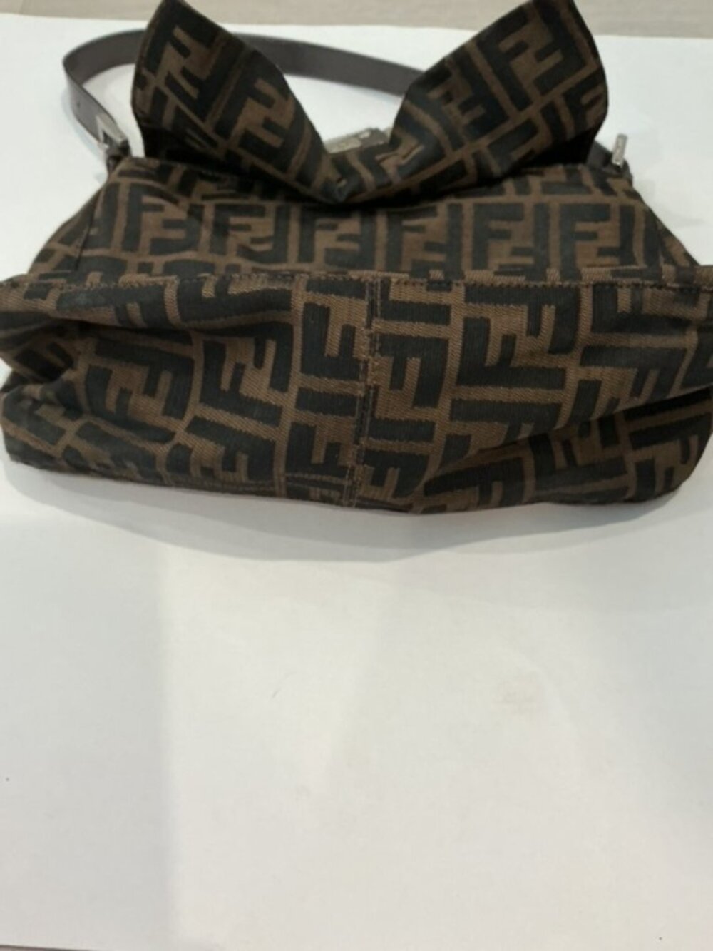Vintage Fendi Zucca Mama Baguette Shoulder Bag - Picture 4 of 10